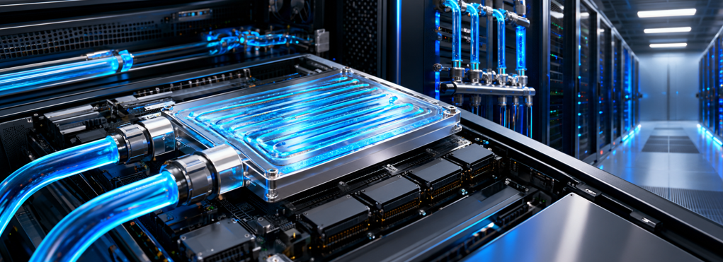 Cold plate cooling data center