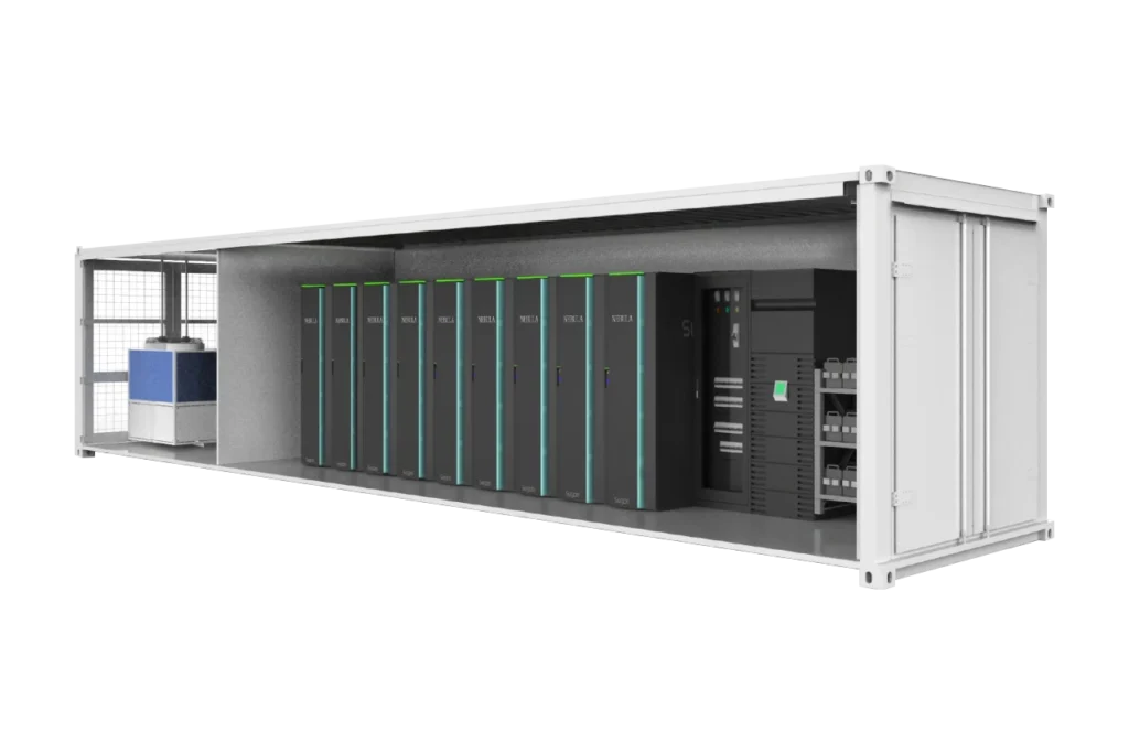Typical design of a prefabricated container data center