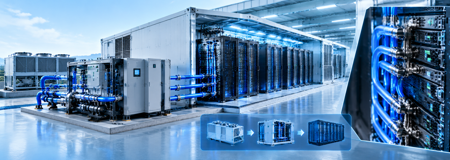 modular data center liquid cooling